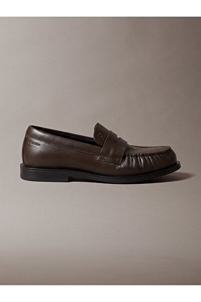 Calvin Klein Kadın Round Deri Loafer