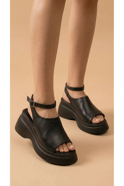 Moda Lime Ankle-Wrap Closed Top Summer Women's High Heels Wedge Heel in Sanda...