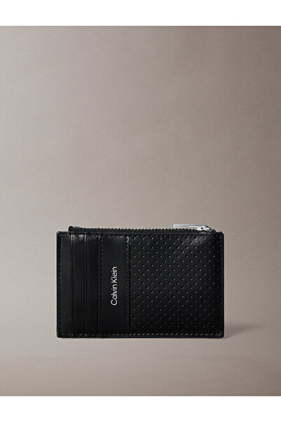 Calvin Klein Erkek Perforated Fermuar Detaylı Cüzdan