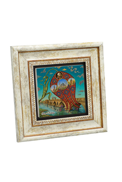 Sadrazam Εκτυπωμένα Σύμβολα Εδιρνής σε Πίνακα από Φυσική Πέτρα 20X201G-Edirne1