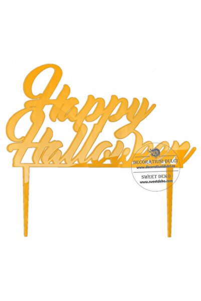 Decoratiuni Dulci Διακοσμητικό κορυφής τούρτας για τον Χάλογουιν, από πλεξιγκ...