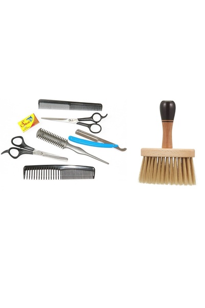 Croc Alfa Set23 6Lı Berber Seti + Ense Fırçası