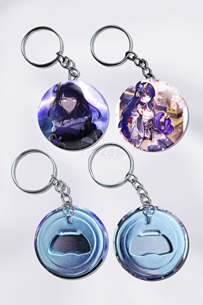 ZipZap Στολίδι Τσάντας Raiden Genshin Impact με Μπρελόκ (2 ΤΕΜ)