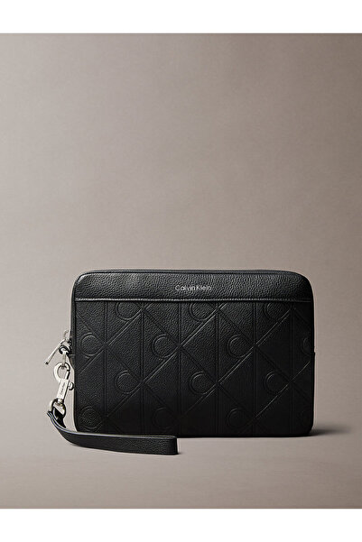 Calvin Klein Erkek Emblem Aop Emboss Cüzdan