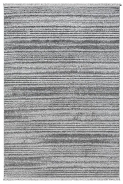 Halımax Seyran Halı Zara 0950 Gri Ekstra Yumuşak Kabartmalı Modern Yolluk Kor...