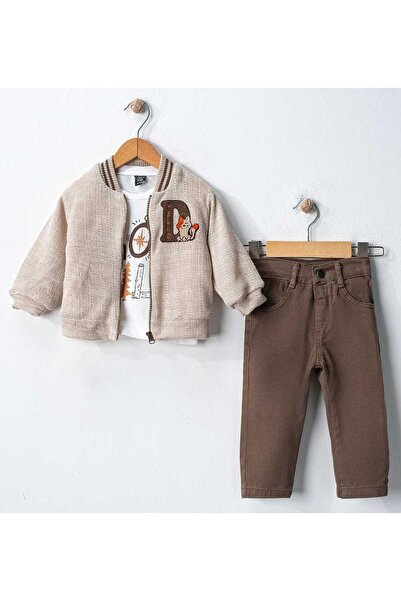 Generic Brand مجموعة Cnz Gray Knitwear College Baby Boy