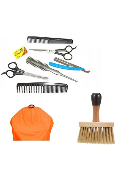 Croc Alfa Set24 6Lı Berber Seti + Ense Fırçası + Penuar