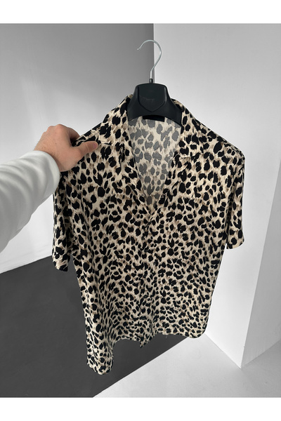 NO1 KONSEPT Риза с леопардов принт Efil Efil Alaçatı