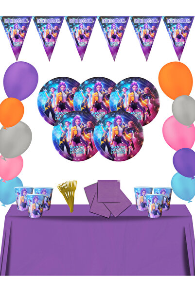 snowparty Kpop K-Pop Demon Hunters Themed Birthday Party Decorations Set