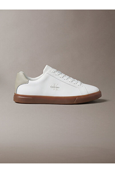Calvin Klein Erkek Low Cupsole Deri Sneaker