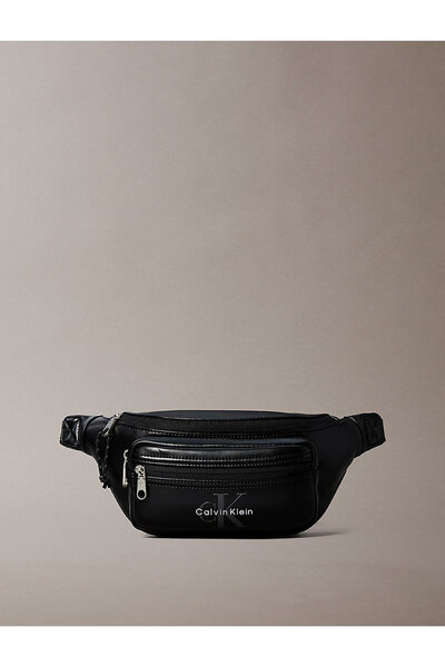 Calvin Klein Erkek Bold Logo Detaylı Webbing Bel Çantası