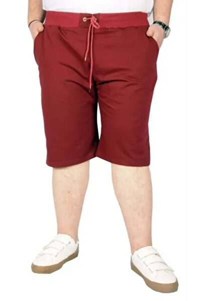 cusseli Large Size Men's Capri Straight Basic 20500 Claret Red