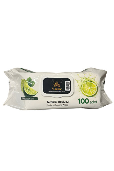 MOZAİC Υγρά Μαντηλάκια Λεμόνι 100 τεμάχια – Πολλαπλών Επιφανειών για Αποτελεσ...