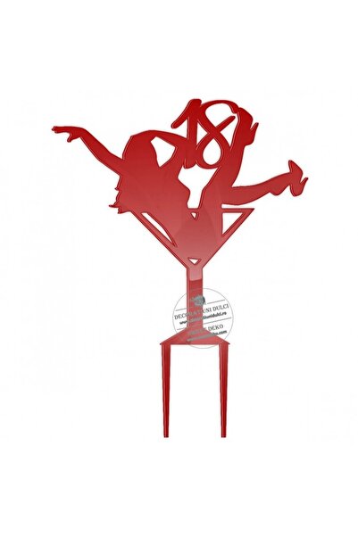 Decoratiuni Dulci Διακοσμητικό κάλυμμα από πλεξιγκλάς για ποτήρι Μαρτίνι - Ροζ