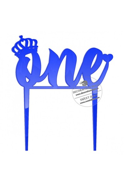 Decoratiuni Dulci Τόπερ ΟΝΕ κορώνα πλεξιγκλάς - Αλμπάστρου