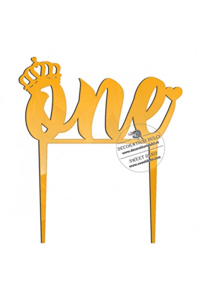 Decoratiuni Dulci Τόπερ ΟΝΕ κορώνα πλεξιγκλάς - Αλμπάστρου ογλίντα