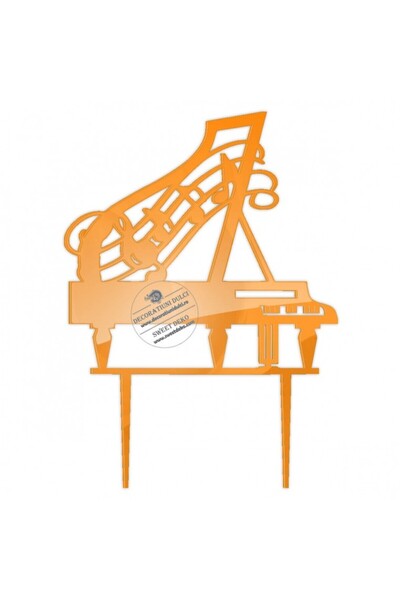 Decoratiuni Dulci Τόπερ πιάνο, πλεξιγκλάς - Πορτοκαλί