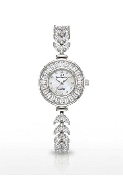bw Women's Silver Watch Round Shaped