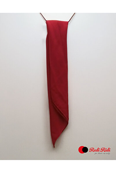 Redi Ridi Scarf Plain Red Model.4105