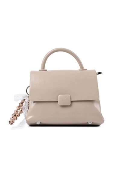 Guja C1062 Γυναικεία εισαγόμενη κλασική τσάντα από μαλακό λουστρίνι