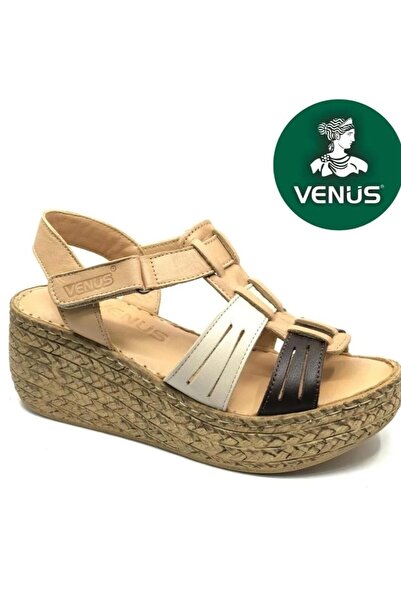 Venüs 26027717Y Women's Genuine Leather 36/40 Padded Sole Sandals