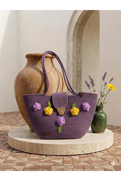 Rora Πλεκτή ψάθινη καλοκαιρινή τσάντα μεγάλου μεγέθους |   Τσάντα ώμου για δι...