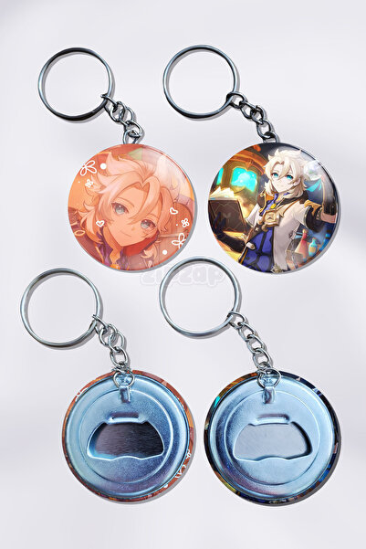 ZipZap Διακοσμητικό μπρελόκ τσάντας lbedo Genshin Impact (2 ΤΕΜ)