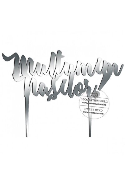 Decoratiuni Dulci Διακοσμητικό κάλυμμα για τραπέζι, από πλεξιγκλάς - Ασημί κα...