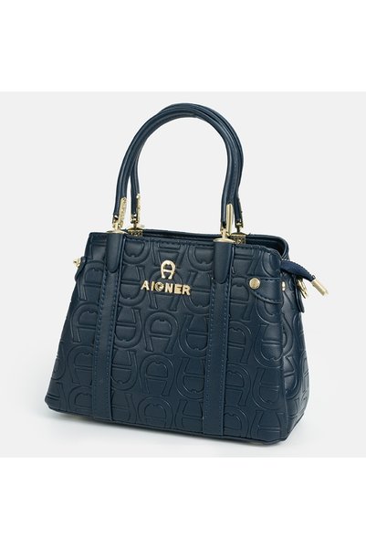 Aigner حقيبة كتف كلاسيكية منقوشة جديدة، حقيبة مربعة أنيقة خفيفة الوزن للتنقل ...