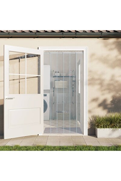 vidaxl Λωριδοκουρτίνα Διαφανής 10 μ. 200 χιλ.x1,6 χιλ. από PVC