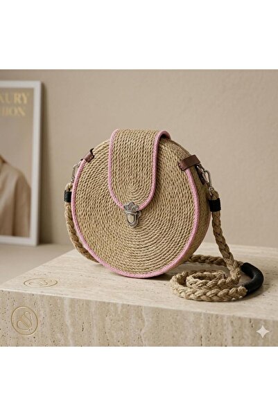 Rora Round Straw Women's Bag – Knitted Bohemian Crossbody & Shoulder Bag |   ...