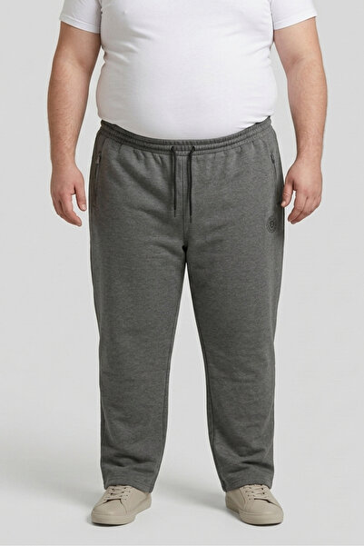 balkonda Men's Sweatpants Oversized Plus Size with Pockets Zippered Cotton St...