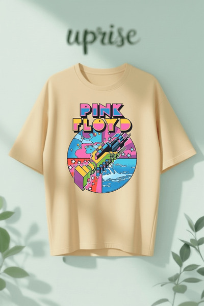 Vordevia Tricou oversize din bumbac cu imprimeu Pink Floyd
