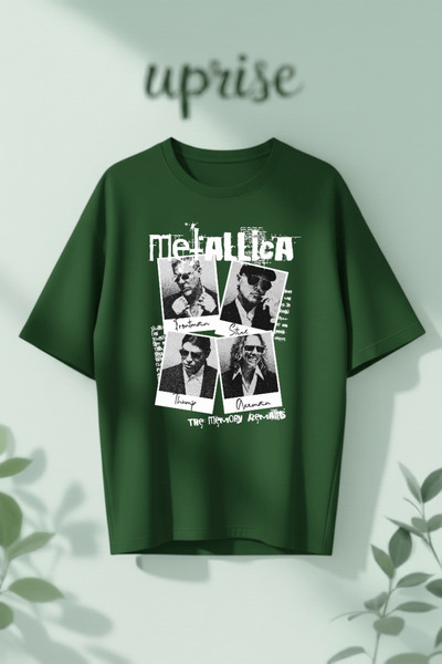 Vordevia Μπλουζάκι Oversize από βαμβάκι με στάμπα Metallica