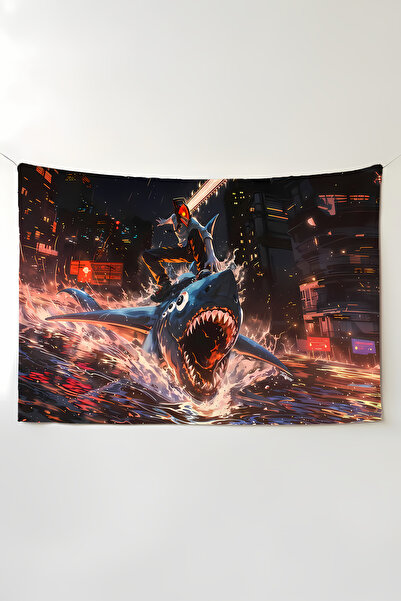 Charmbi Κάλυμμα τοίχου Chainsaw Man Anime – Υπερμεγέθης ταπετσαρία διακόσμηση...