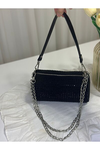 Gamzebags Taşlı Silindir Mini Omuz & El Çantası