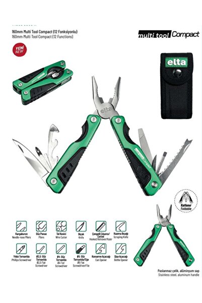 İzeltaş ELTA COMPACT 160 mm MULTİ TOOL (12 FONKSİYONLU)