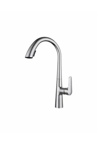 Generic Chrome Kitchen Pull Out Faucet Single Handle Mixer Tap 360° Swivel Pu...