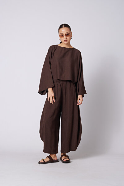 Nisan Παντελόνι μεικτού όγκου Λινό KARIŞIMLI