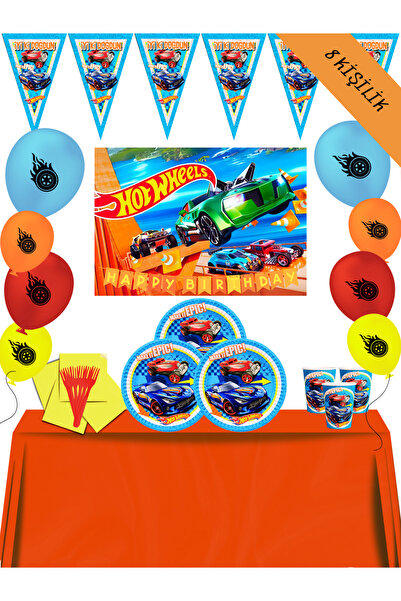 snowparty Σετ διακοσμητικών πάρτι γενεθλίων HOT WEELS για 8 άτομα με θεματικό...