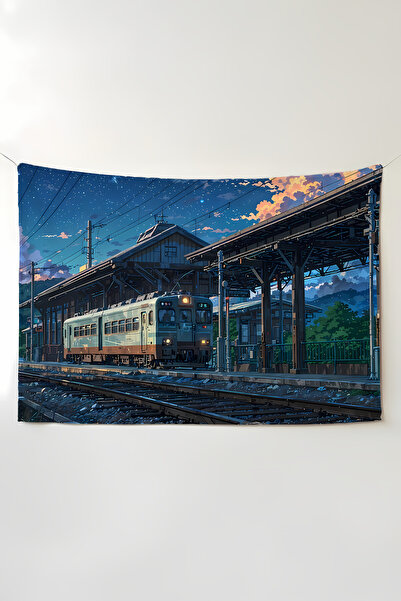 Charmbi Κάλυμμα τοίχου Kusabe Train – Μεγάλη ταπετσαρία τοίχου, διακόσμηση δω...