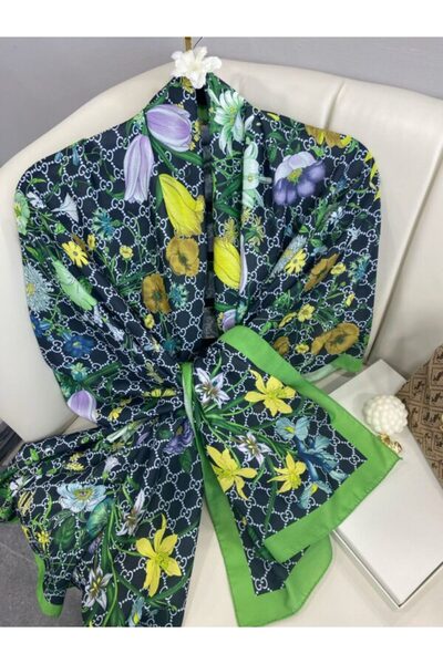 Oxygen Scarfs Floral Pattern Cotton Soft Shawl 65355