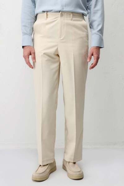 Antioch Ekru Straight Fit Erkek Pantolon