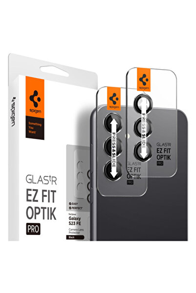 Spigen Γυαλί tR EZ Fit Optik Pro Μαύρο Σετ 2 τεμαχίων - Samsung Galaxy S23 FE