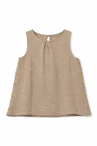 muslinatelier muslin yani dugmeli bluz