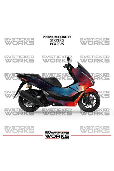 ARONA Honda PCX Kaplama Sticker Magma Design Motor Kaplama Modeli Hazır Kit 2...