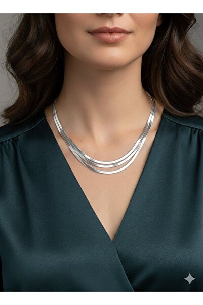 Çelik Silver İtalyan Kolye