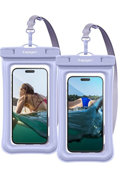 Spigen Ακουα Σιλντ Αδιάβροχη Πλωτή Θήκη A610, Συσκευασία 2 τεμαχίων, γαλάζιο