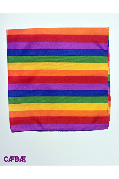 Kare Bandana Gökkuşağı