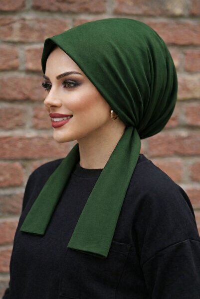 erasra class Scarf Bonnet Cotton Fabric Non Slip Green Color
